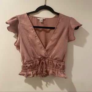 Pink American eagle top